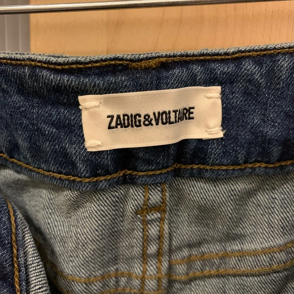 Zadig & Voltaire denim mini skirt in blue color Size Small - Picture 13 of 16